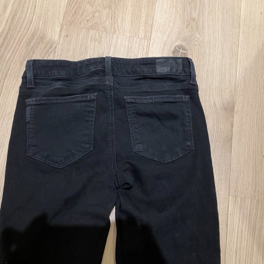 PAIGE Sloane Slight Bootcut in Black/Caviar Size 27 - Picture 8 of 9